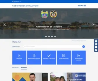 Guaviare.gov.co(Gobernación) Screenshot