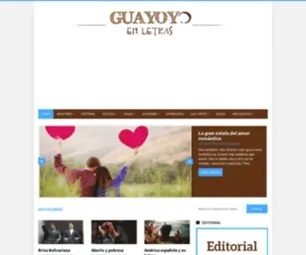 Guayoyoenletras.net(Guayoyo en Letras) Screenshot