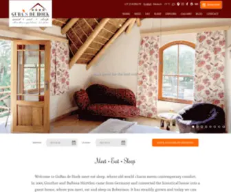 Gubas-Dehoek.com(GUBAS DE HOEK meet eat sleep I Accommodation and self) Screenshot