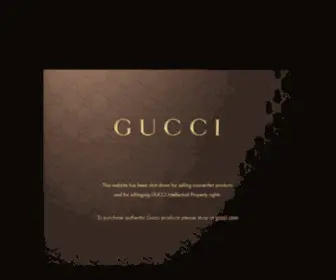 Guccioutletstores.us.com(This Website Has Been Shut Down For Selling Counterfeit Products) Screenshot