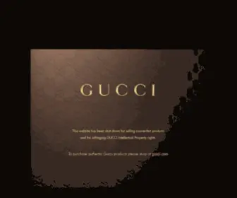 Gucciworld.net(This Website Has Been Shut Down For Selling Counterfeit Products) Screenshot