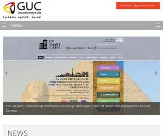 Guc.edu.eg(The German University in Cairo (GUC)) Screenshot