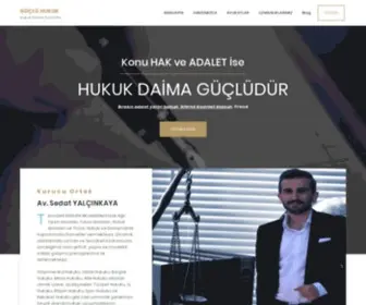 Gucluhukuk.com(GÜÇLÜ HUKUK) Screenshot