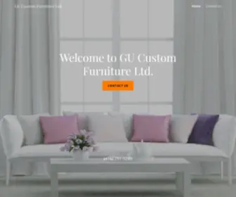 Gucustomfurniture.com(GU Custom Furniture Ltd) Screenshot