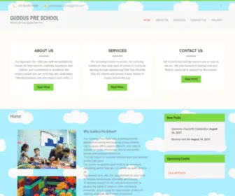 Gudduspreschools.com(Where Learning begins with Fun) Screenshot