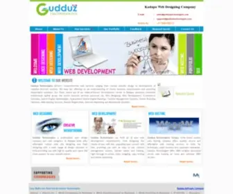 Gudduztechnologies.com(Web designing company in Rayalaseema) Screenshot