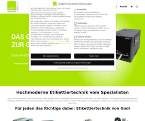 Gudi-Etikettiertechnik.de(GuDi: Etikettiertechnik auf allerhöchstem Niveau) Screenshot
