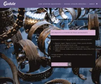 Gudule.com(Vente de bijoux en argent au poids) Screenshot