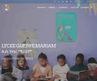 Guebre-Mariam.org(Lycée Guebre) Screenshot