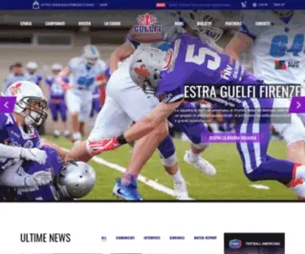 Guelfifirenze.it(American Football Firenze) Screenshot