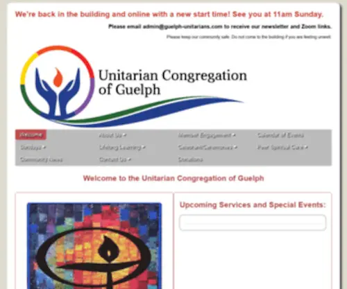 Guelph-Unitarians.com(Unitarian Congregation of Guelph) Screenshot