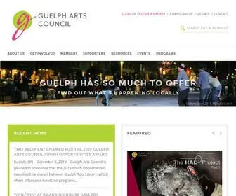 Guelpharts.ca(Guelph Arts Council) Screenshot