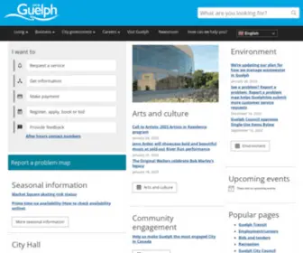 Guelph.ca(The city of Guelph) Screenshot
