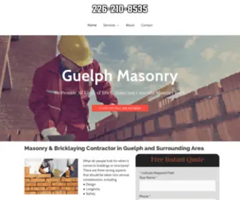 Guelphmasonrypro.com(Masonry Contractor) Screenshot