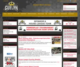 Guelphminorhockey.com(Guelph Minor Hockey Association) Screenshot