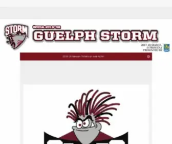 Guelphstorm.com(Official site of the Guelph Storm) Screenshot