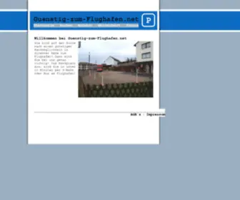 Guenstig-Zum-Flughafen.net(Willkommen bei) Screenshot