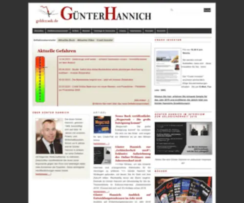 Guenter-Hannich.com(Willkommen auf der Informationsseite über den Erfolgsautor Günter Hannich) Screenshot
