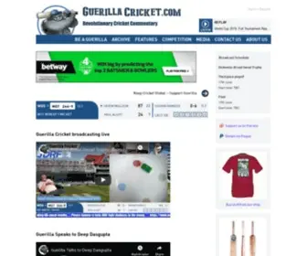 Guerillacricket.com(Guerilla Cricket) Screenshot
