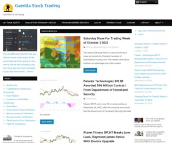 Guerillastocktrading.com(Guerilla Stock Trading With Analysis of Stock Market and Stocks Using Charting Plus Technical Analysis) Screenshot