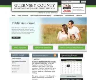 GuernseycountyjFS.org(GCDJFS HOME) Screenshot