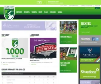 Guernseyfc.com(Guernsey Football Club) Screenshot