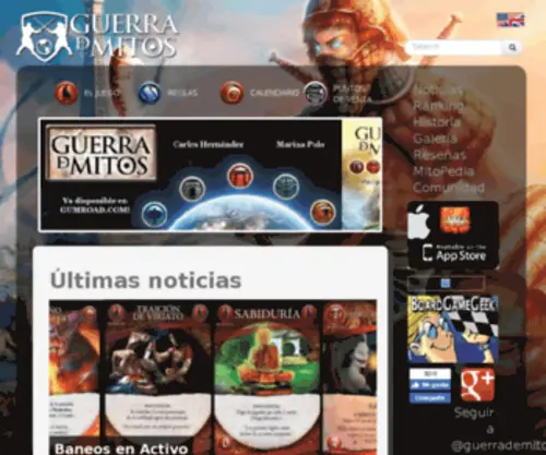 Guerrademitos.com(Guerra de Mitos) Screenshot