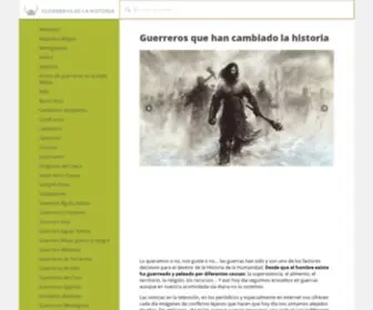 Guerrerosdelahistoria.com(Guerreros de la historia) Screenshot