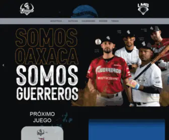 Guerreros.mx(Sitio Oficial de los Guerreros de Oaxaca) Screenshot