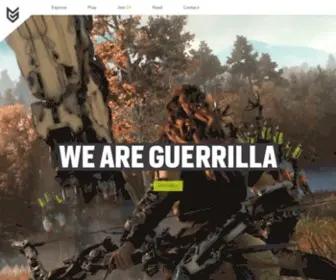 Guerrilla-Games.com(We Are Guerrilla) Screenshot