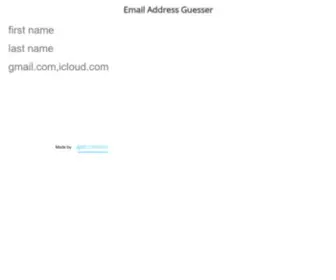 Guesser.email(Email Address Guesser) Screenshot