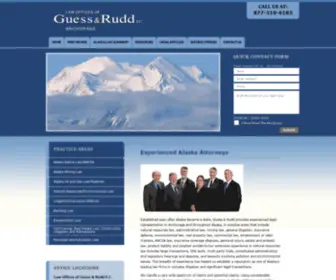 Guessrudd.com(Anchorage Natural Resource & Environmental Law Attorney) Screenshot