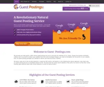 Guest-Postings.com(Guest Blog Posts Creation & Placement service) Screenshot