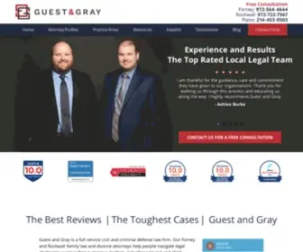 Guestandgray.com(Guest and Gray Law Firm) Screenshot