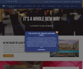 Guesthousegraceland.com(Introducing an extraordinary hotel experience in the heart of Elvis Presley's Graceland®) Screenshot