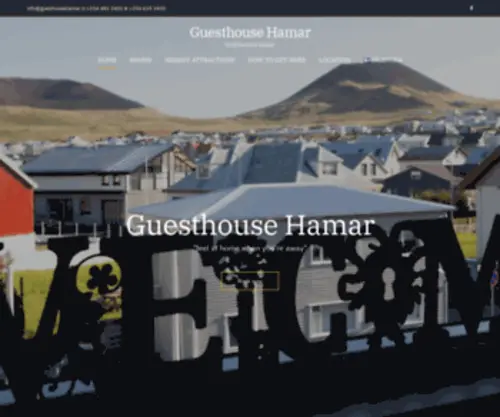 Guesthousehamar.is(Guesthouse Hamar) Screenshot