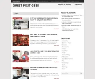 Guestpostgeek.com(High Class Guest Post Service At Lowest Price Ever) Screenshot