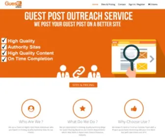 Guestpostoutreach.com(Guest Post Out Reach) Screenshot