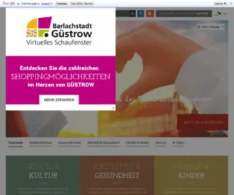 Guestrow-Tourismus.de(Willkommen in der Barlachstadt Güstrow) Screenshot