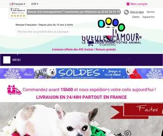 Gueule-Damour.com(Boutique en ligne) Screenshot