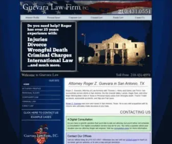 Guevaralaw.net(Personal Injury) Screenshot