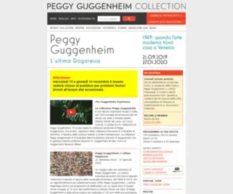 Guggenheim-Venice.it(The Peggy Guggenheim Collection) Screenshot