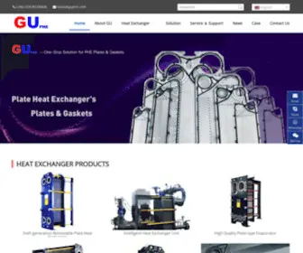 Guheatexchanger.com(Plate Heat Exchanger Unit Manufacturers&Suppliers) Screenshot