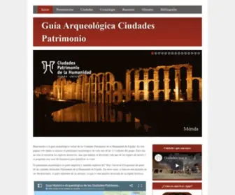 Guiaarqueologicaciudadespatrimonio.org(Guía Arqueológica Ciudades Patrimonio) Screenshot