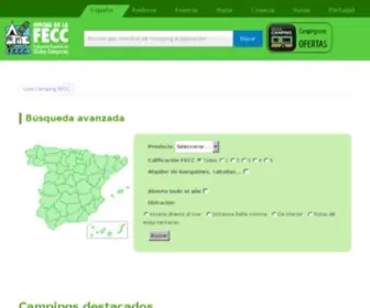 Guiacampingfecc.com(Guía Camping FECC) Screenshot