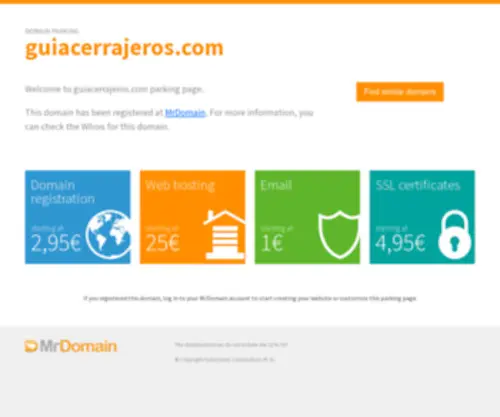 Guiacerrajeros.com(Cerrajeros de toda España) Screenshot
