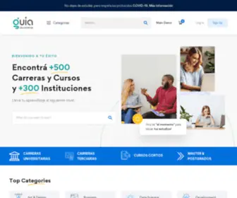 Guiadecarreras.com(Online Learning and Education WordPress Theme) Screenshot