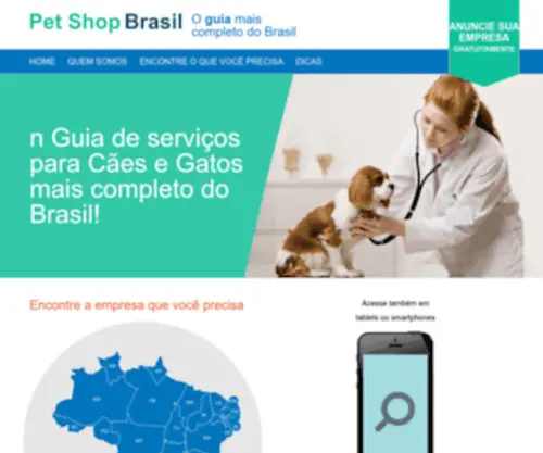 Guiadepetshopbrasil.com.br(Veterinários) Screenshot