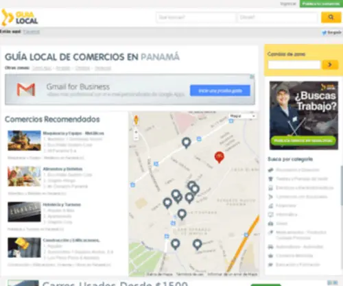 Guialocal.com.pa(Guía local de negocios en Panamá) Screenshot