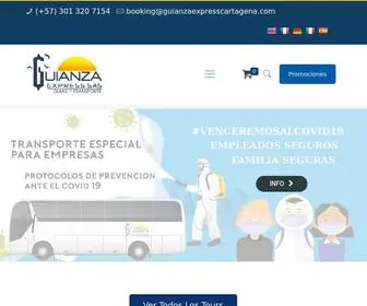 Guianzaexpress.com(Tours Transporte y Guianza en Cartagena) Screenshot
